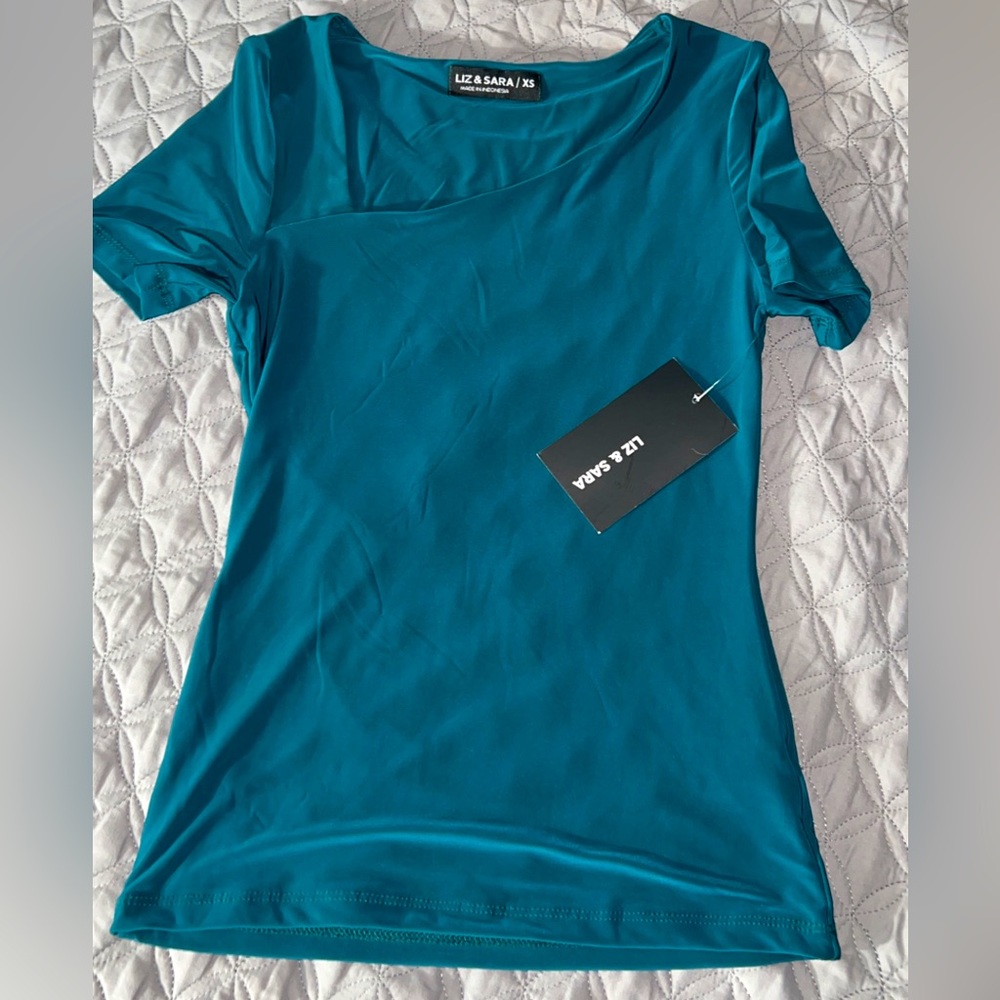 Liz & sara XS dark teal top